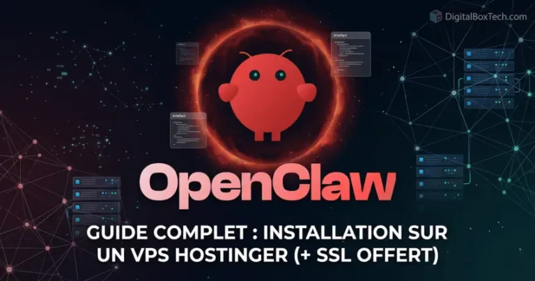 Logo officiel OpenClaw pour tutoriel installation VPS Hostinger sur DigitalBoxTech