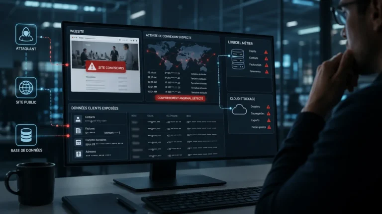 Cyberattaque Déclic Services avec données clients exposées, site compromis et infrastructure cloud ciblée