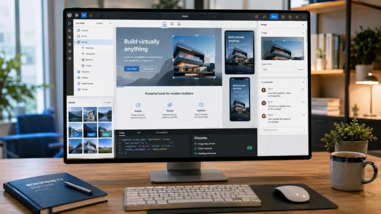 WordPress 7.1 Mary Lou avec éditeur responsive, gestion des médias et nouvelles fonctionnalités