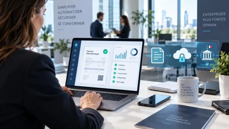 Facturation électronique 2026 avec ERP, plateforme agréée, e-reporting et transmission sécurisée des factures