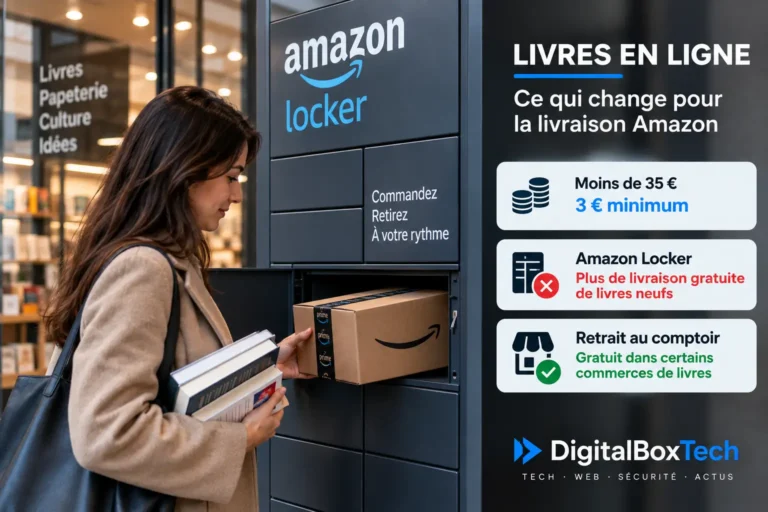 Livraison de livres Amazon en France avec retrait en Amazon Locker et nouveaux frais en 2026