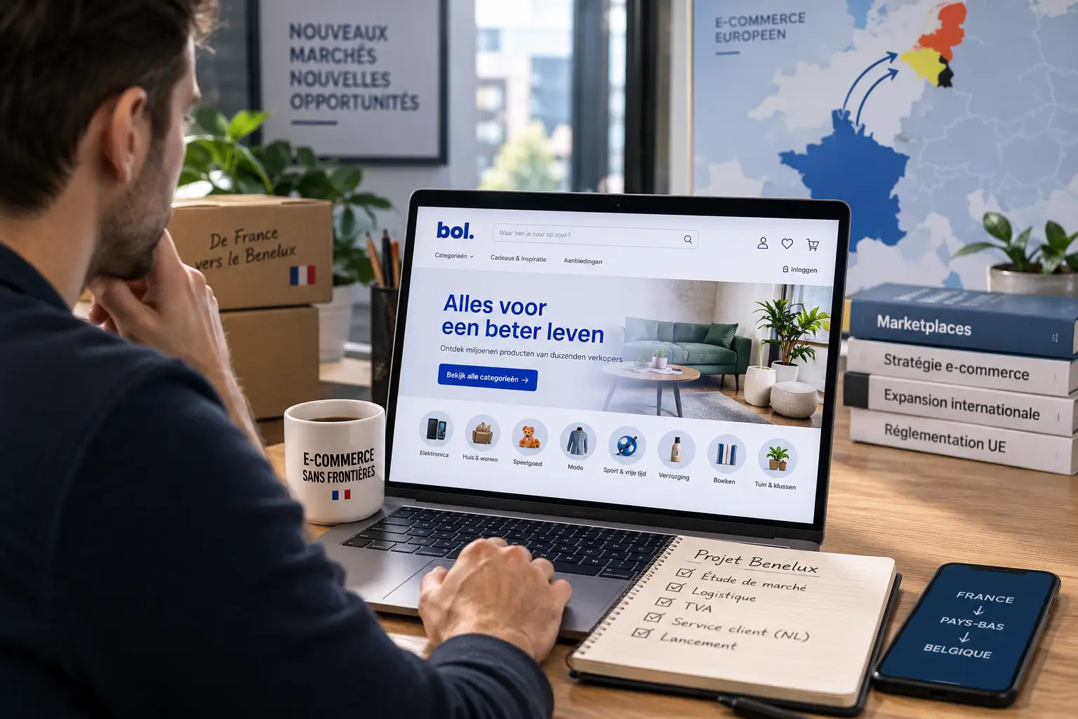 Vendre sur bol depuis la France pour accéder aux marchés des Pays-Bas et de Belgique